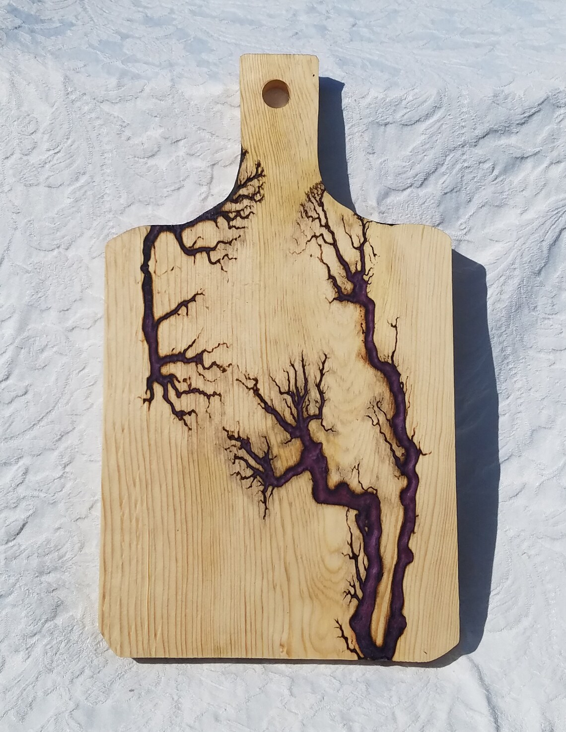Fractal Wood Burning Cutting Board Etsy
