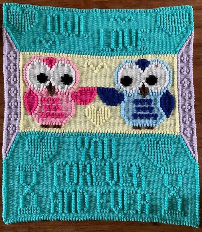 Owl Crochet Blanket Pattern