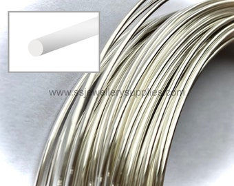 925 Sterling Silver Round Wire (Half Hard) per meter