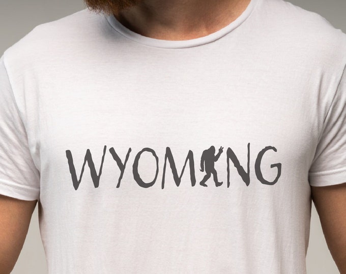 Wyoming Gift Sasquatch Wall Art Wyoming Shirt PNG Funny Dad Gift Bigfoot Decor Wyoming Printable Sasquatch Party Wyoming POD Designs Bigfoot