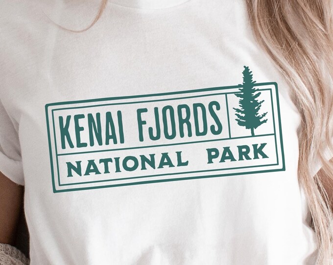 Kenai Fjords National Park Gift For Hikers Alaska Vacation Gift National Park Sublimation PNG Alaska POD Designs Kenai Fjords Shirt PNG File