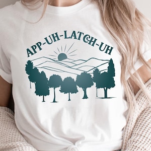 Camiseta de los Apalaches PNG Regalos de Carolina del Norte Calcomanía de montaña de recuerdo de los Apalaches Impresión de sublimación de los Apalaches PNG Diseños POD de Carolina del Norte