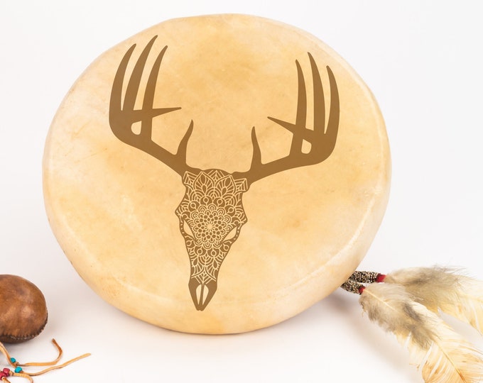 Deer Skull Wall Art Whitetail Deer Decor Mandala Printable Western Art For Cabins Boho Prints Deer Skull POD Designs Mandala Wall Art Deer