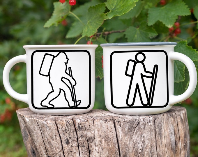 Hiker Sign Sasquatch Hiking Wall Art Hiker Symbol SVG Hiking Shirt PNG Gift For Hikers Decor Bigfoot Decal Hiking Sign Woodland Nursery Sign