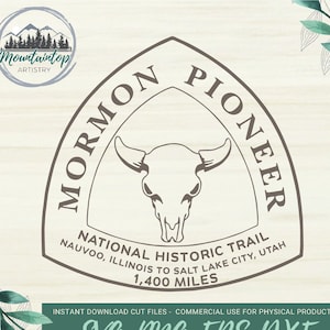 Segnavia pioniere mormone, segnavia SVG, marcatore MPT