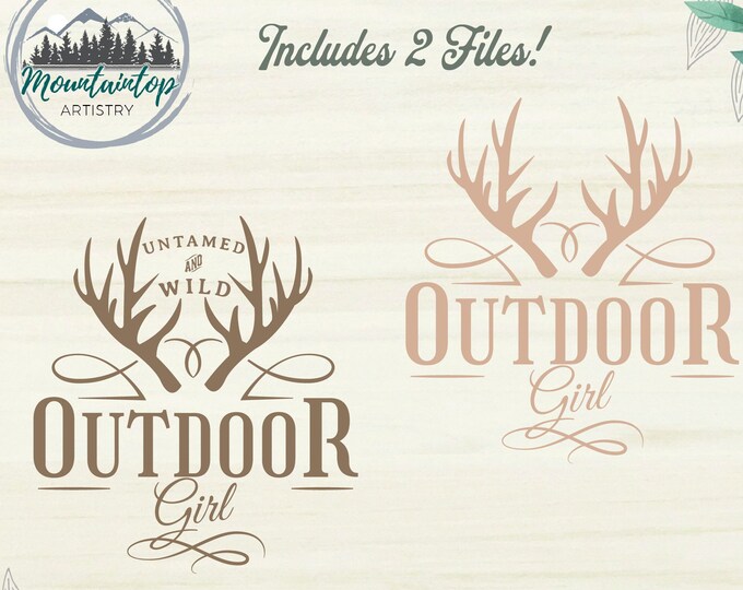 Outdoor Girl SVG, Hunting Girl, Mountain Girl