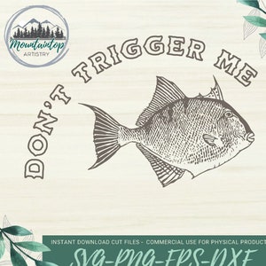 Regalos para pescadores, Triggerfish SVG, Gone Fishing, Pesca SVG, Regalo de pesca para él, Camisa de pesca de agua salada, Vaso de pesca SVG,