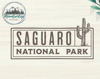 Saguaro National Park Shirt PNG Arizona Gift Saguaro Cactus Wall Art Arizona Desert Printable Cactus Decor Arizona POD Designs Desert Cactus