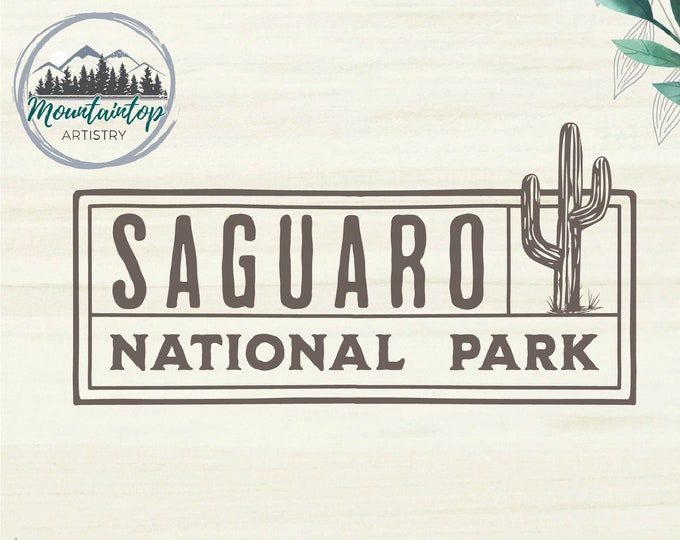 Saguaro National Park Shirt PNG Arizona Gift Saguaro Cactus Wall Art Arizona Desert Printable Cactus Decor Arizona POD Designs Desert Cactus