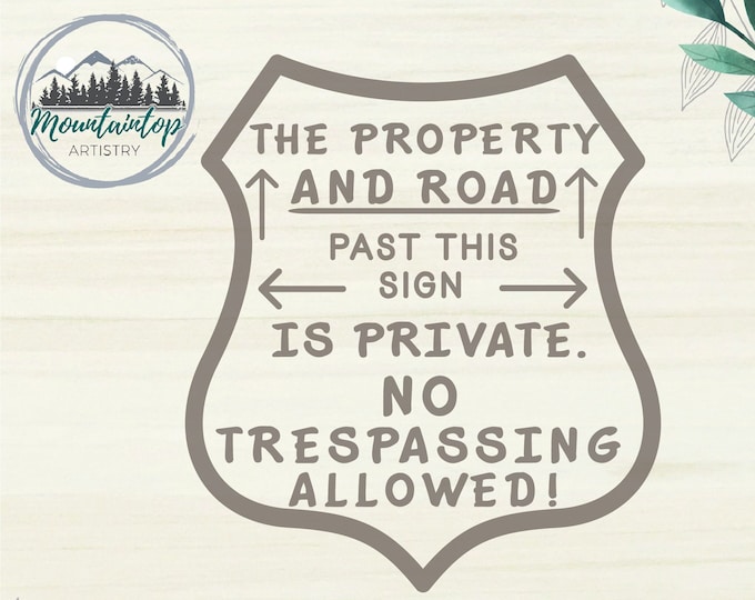 National Forest Service Sign SVG, Private Property Sign SVG, National Park Sign SVG, No Trespassing Sign