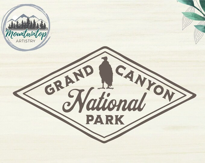 Grand Canyon National Park SVG, Grand Canyon Condor, Condors, Endangered Animals, Save The Condors Laser Engraving Cut File