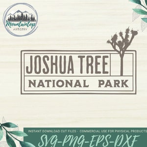 Joshua Tree Nationalpark, Nationalpark SVG, Joshua Tree SVG, Nationalpark Geschenke, Joshua Tree digitaler Download