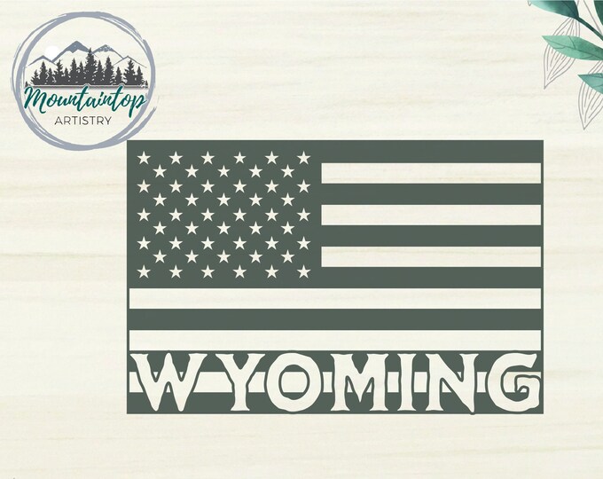 Wyoming Flag SVG, Wyoming SVG, Wyoming Gift Ideas, United States Flag Wyoming, USA Wyoming Flag,