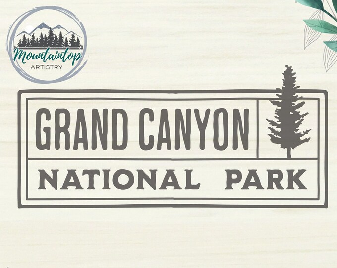 Grand Canyon National Park Shirt PNG Arizona Gift Grand Canyon National Park Sticker Decal Grand Canyon POD Designs Arizona Wall Art Print