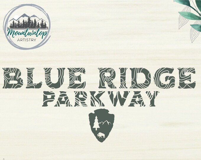 Blue Ridge Parkway Shirt PNG North Carolina Gift Blue Ridge Parkway Decal Virginia Wall Art North Carolina Mug Blue Ridge Parkway POD Design