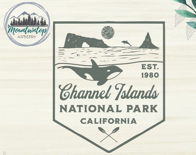 Channel Islands National Park, National Park SVG, National Park Gifts, National Park Decor
