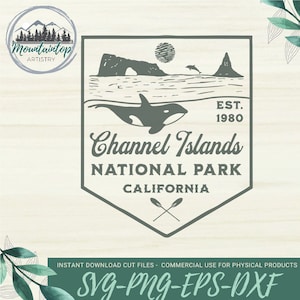Channel Islands National Park, National Park SVG, National Park Gifts, National Park Decor