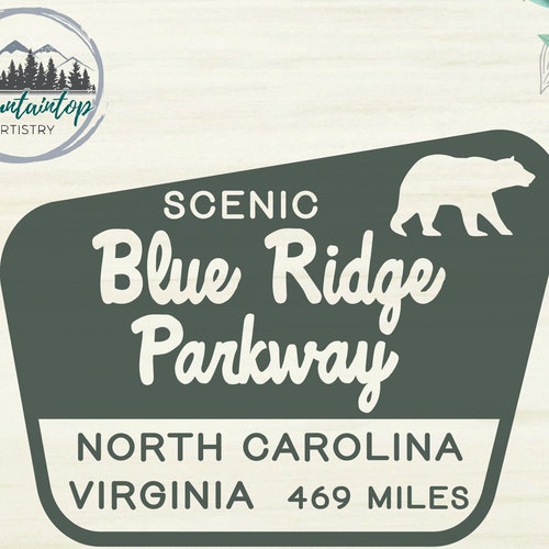 Blue Ridge Parkway National Park SVG Blue Ridge Parkway Etsy