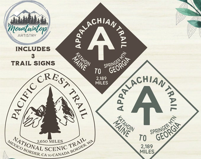 Appalachian Trail Gift Pacific Crest Trail Wall Art Appalachian Trail Shirt PNG Pacific Crest Trail Printable Appalachian Trail POD Designs