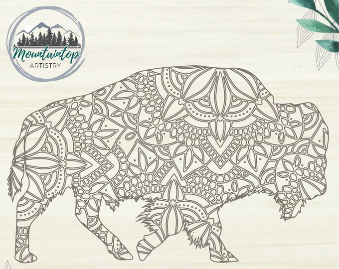 Buffalo Wall Art For Home Decor, Bison Tee Shirt Ideas, American Bison SVG, Bison Nursery, Bison Art, Buffalo Wall Art, Buffalo PNG