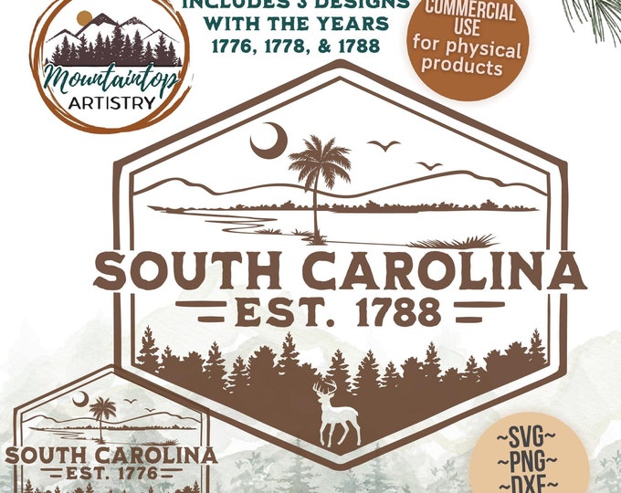 South Carolina SVG Beach House Decor South Carolina Gift Marsh PNG South Carolina Shirt SVG Ocean Wall Art South Carolina Housewarming Gift