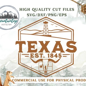 Texas cadeau voor hem Texas shirt PNG Longhorn vee cadeau Texas Wall Art olieveld geschenken Texas vlag SVG Longhorn Hat badge Texas sublimatie