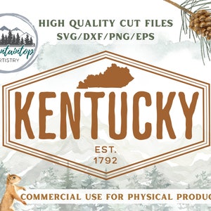 Kentucky Shirt PNG Kentucky Housewarming Gift Kentucky Hat Badge Design Kentucky Sublimation PNG Kentucky POD Designs Outdoorsy Printables