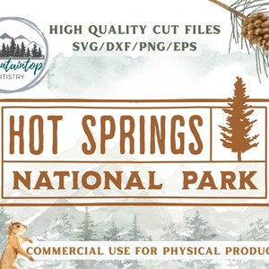 Hot Springs National Park, Arkansas Gifts, Hot Springs National Park SVG