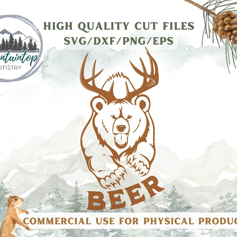 Rabbit Beer Art - Etsy