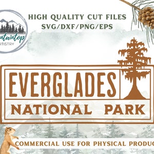 Everglades National Park, Cypress Tree SVG, Florida Wandkunst