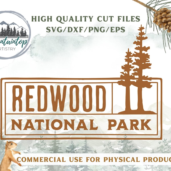 Redwood National Park Gifts, National Park PNG, Redwood National Park SVG, California Redwoods Gifts