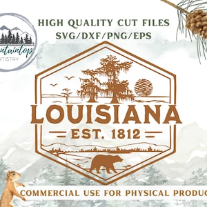 Louisiana Gift Zwarte Beer Decor Louisiana Wall Art Bayou Geschenken Louisiana Shirt PNG Marsh Art Zwarte Beer Decal Louisiana Inwijdingsfeest Cadeau