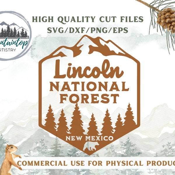 Lincoln National Forest, Lincoln National Forest SVG, New Mexico Gifts