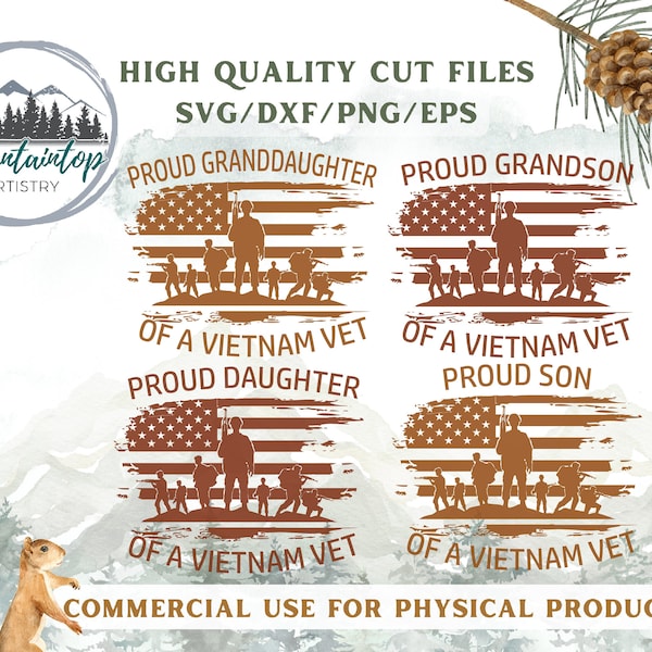 Proud Veteran Gift Vietnam Veteran Shirt SVG Proud Veteran Family Art Home of the Free Because of the Brave Shirt PNG Gift For Veterans SVG