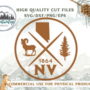 Nevada SVG, Outdoorsy Wall Art, Nevada Art