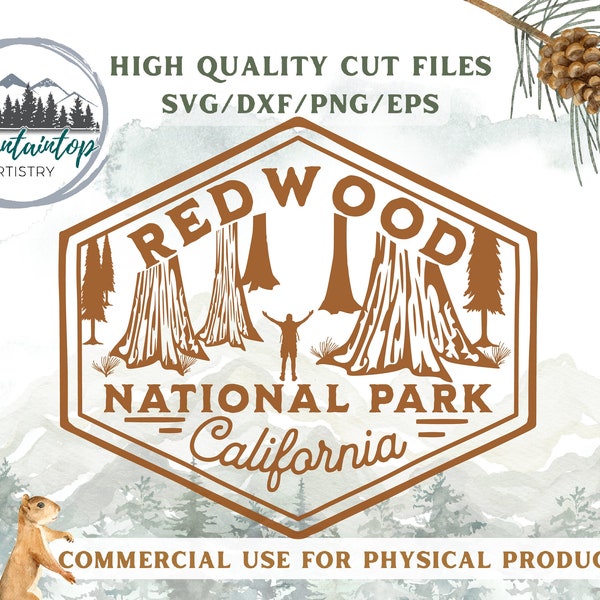 Redwood National Park Gift California Sublimation Designs Redwood National Park Shirt PNG California POD Designs Redwood Gift For Hikers