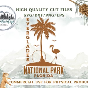 Parc national des Everglades SVG, cadeaux de Floride, Art mural de Floride