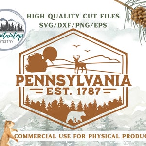 Pennsylvanie cadeau pour randonneurs ours noir chemise PNG Pennsylvanie Art mural cerf de Virginie, Pennsylvanie chemise PNG sublimation Pennsylvanie