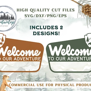 Panneau du parc national dans les bois, cadeau de mariage aventure, panneau de mariage personnalisable, décoration sur le thème de la forêt, art mural nature, parc national AdventureSVG