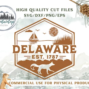 Delaware SVG Beach House Decor Delaware Gift Ocean Wall Art Delaware Shirt PNG Fox Decal Adventure SVG Sailing Gift For Hikers Delaware png