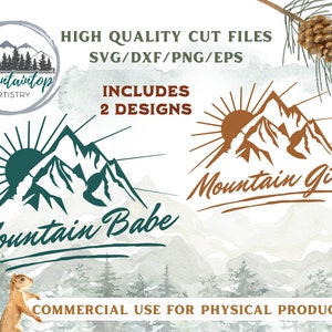 Berg SVG, Berg Bachelorette, einzigartige Wandergeschenke, Berge SVG