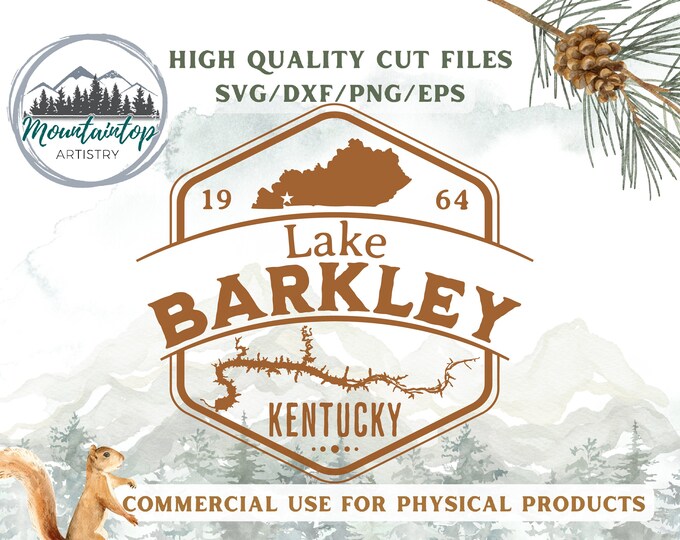 Lake Barkley Kentucky PNG Lake House Wall Art Kentucky Gift Lake Barkley Shirt SVG Kentucky Decor Lake House Gift Kentucky Badge Adventure