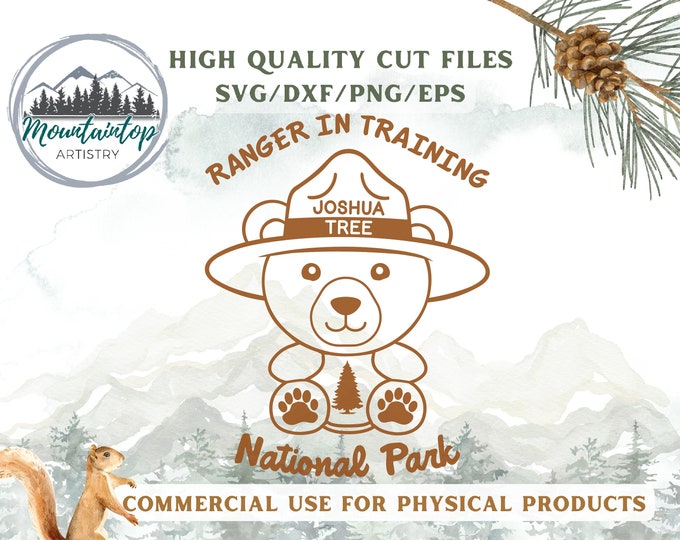 Joshua Tree National Park, Joshua Tree Art, Joshua Tree Wall Art, Joshua Tree, Bear Theme Shower, Teddy Bear SVG, Woodland Nursery