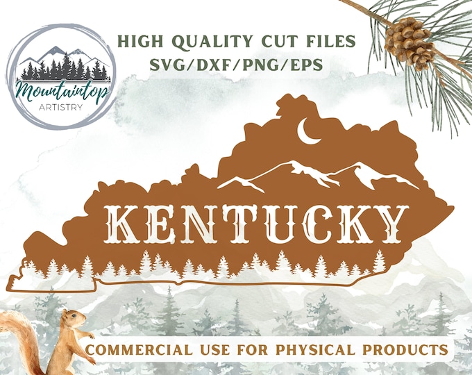 Kentucky Gifts For Hikers Mountain Wall Art Kentucky Shirt PNG Forest Decor Kentucky Housewarming Gift Kentucky POD Designs Mountain Shirt