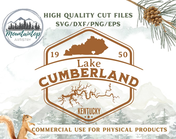 Lake Cumberland Gift Kentucky Shirt PNG Lake Cumberland Wall Art Lake House Print Kentucky PNG Lake Cumberland Kentucky SVG Lake House Decor