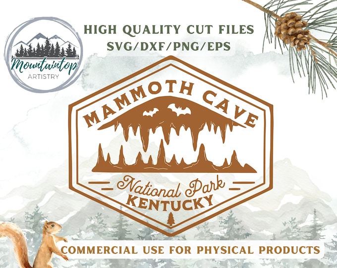 Mammoth Cave National Park Gift Kentucky Shirt PNG Mammoth Cave Wall Art Kentucky Decor Mammoth Cave Sublimation PNG Kentucky POD Designs