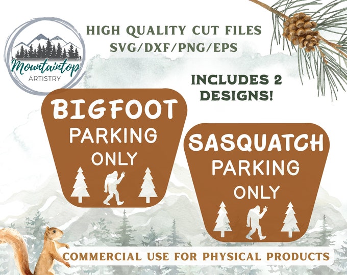 Bigfoot Parking Only, Sasquatch Gifts, Bigfoot Theme, Funny Dad Jokes