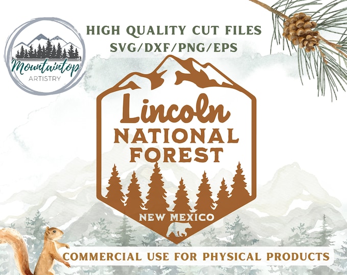 Lincoln National Forest, Lincoln National Forest SVG, New Mexico Gifts