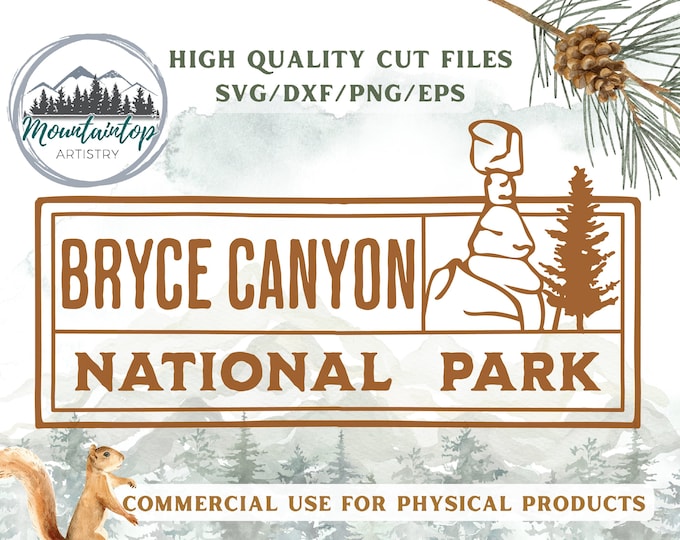 Bryce Canyon National Park, Bryce Canyon SVG, National Park Gifts