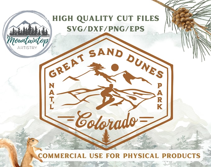 Great Sand Dunes National Park, National Park Gifts, Great Sand Dunes SVG